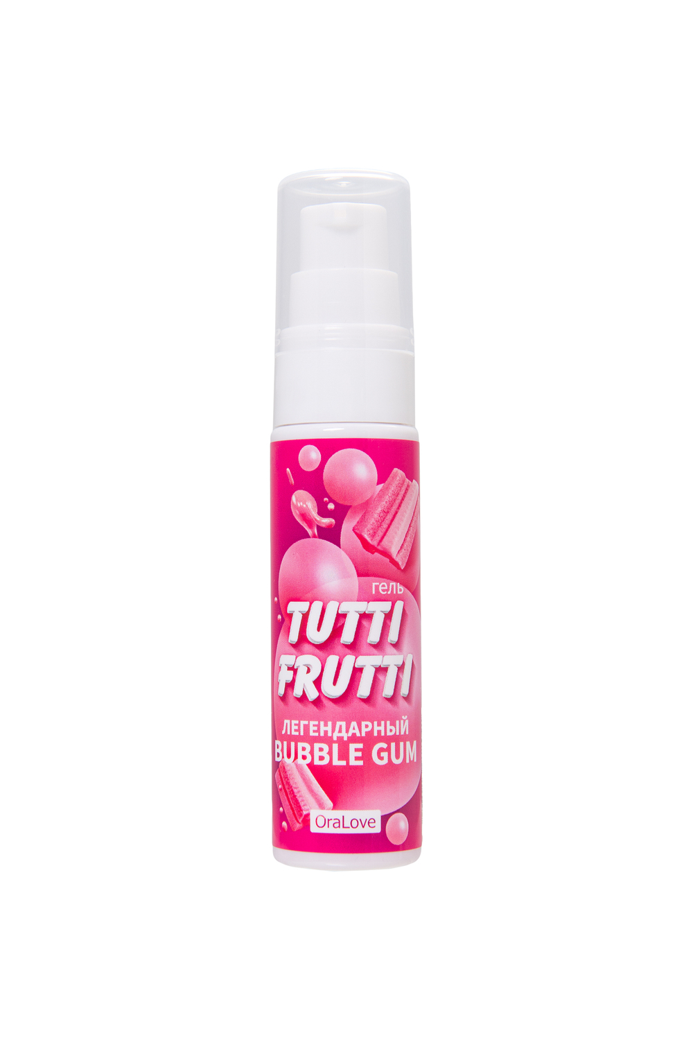 Гель-смазка со вкусом жвачки Биоритм OraLove Tutti-frutti Bubble Gum 30г