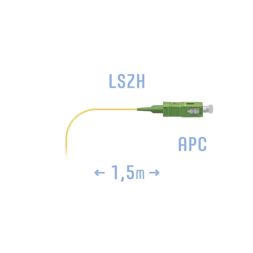 Пигтейл SC/APC SM (0.9) 3.0 m оконцованный с обоих сторон