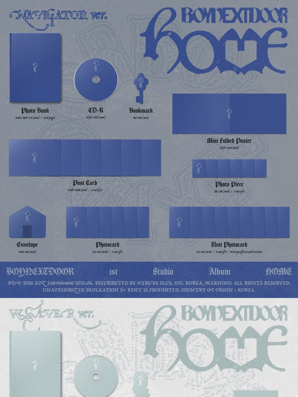 Альбом BOYNEXTDOOR - HOME 1st Studio Album RANDOM Version
