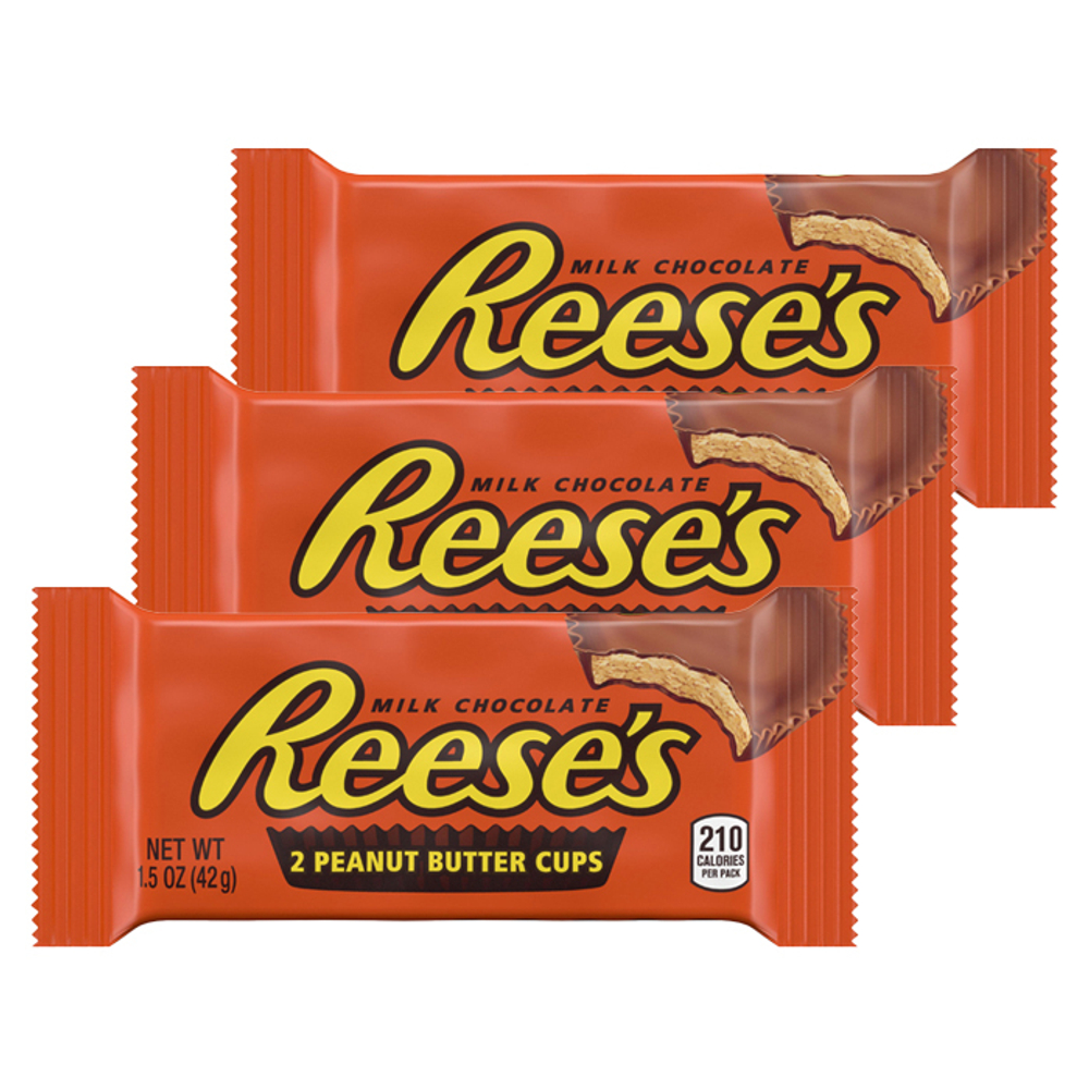 Батончик Рисиз Арахисовая паста в молочном шоколаде Reese's Peanut Butter Cups 42г (36шт) США
