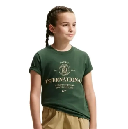 Футболка для девочки Nike Kids Sportwear Club Rules - fir