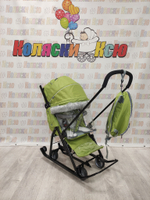 Санки-коляски Ника Детям 7-5SK оливковый