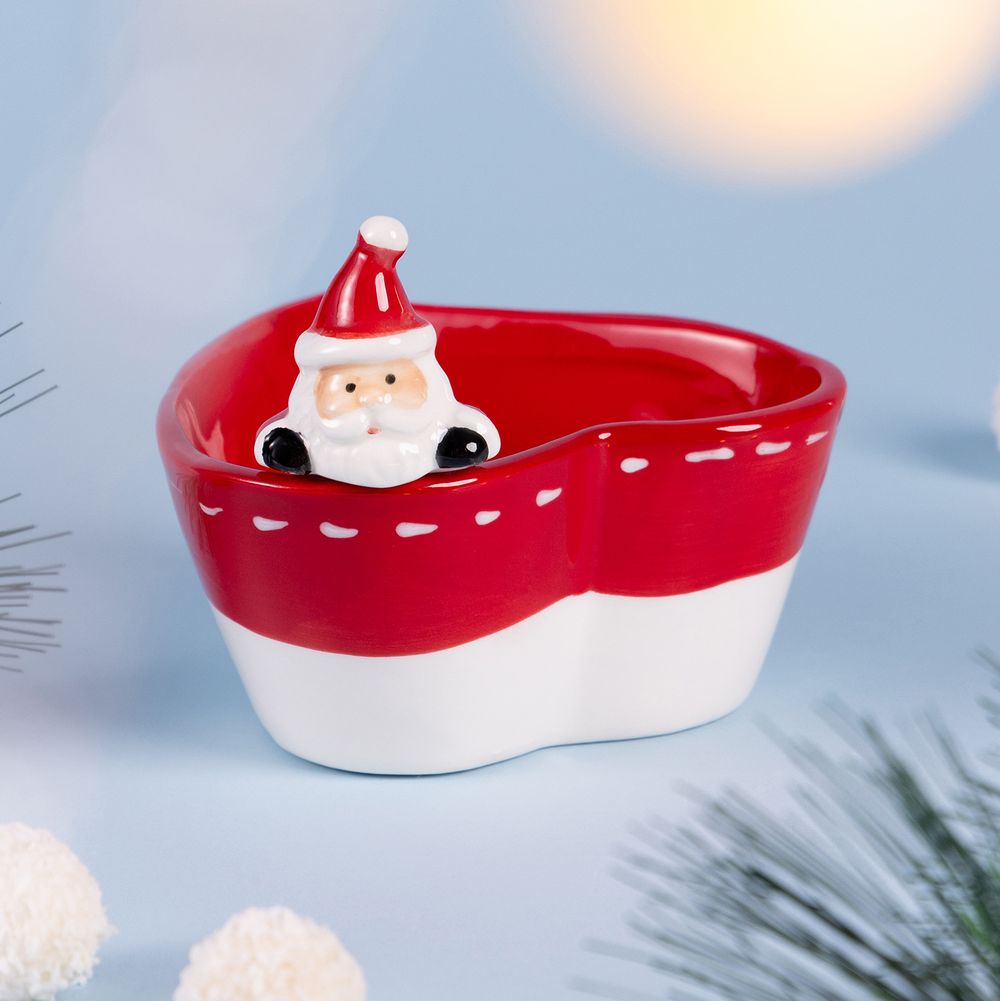 САЛАТНИК В ФОРМЕ СЕРДЦА КОЛЛЕКЦИЯ "CHRISTMAS GIFT" 13,5*13*10,5 СМ, 300 МЛ