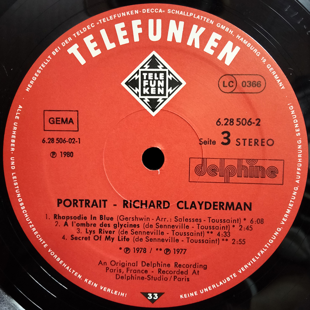 Richard Clayderman / Portrait (2LP)