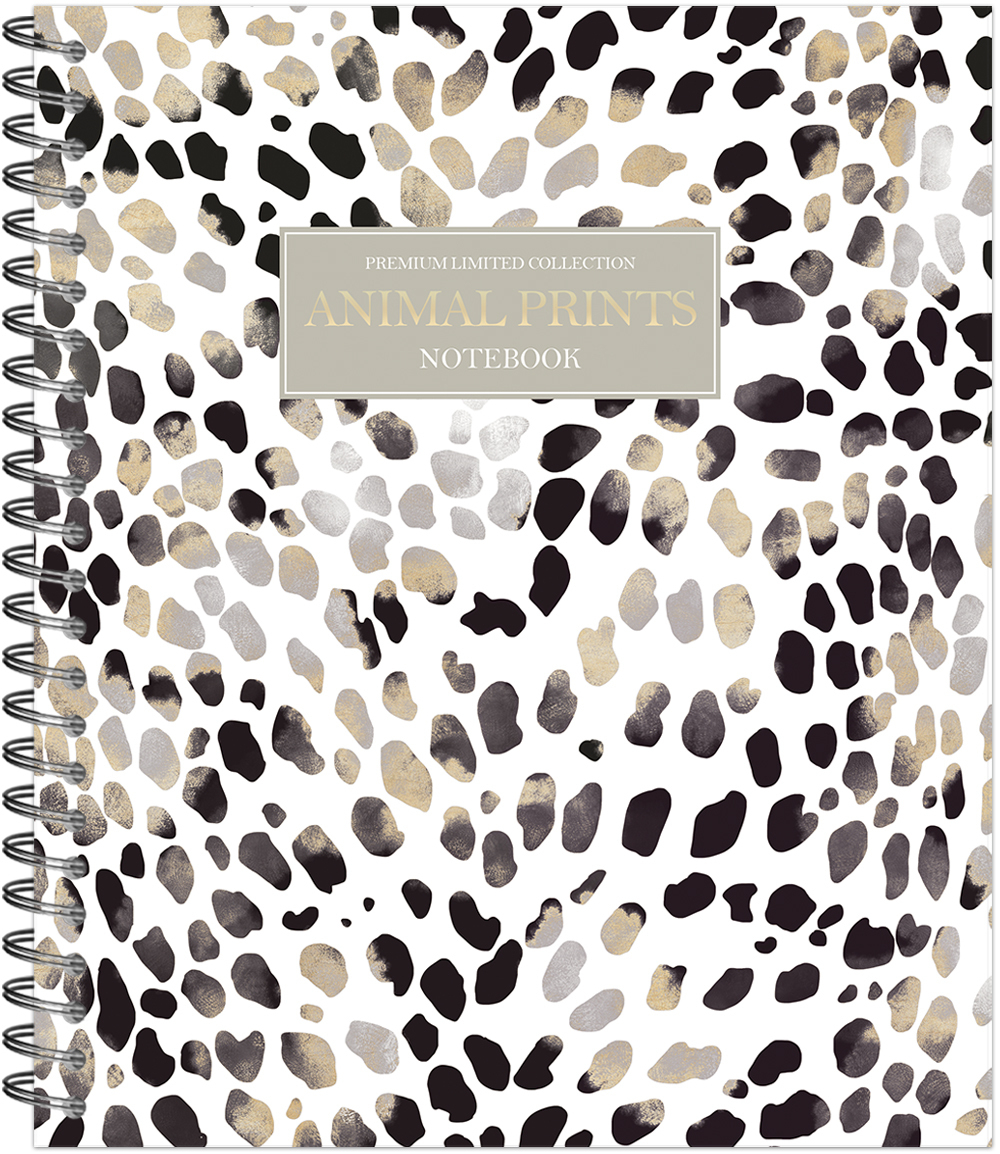 Тетрадь общая 96 листов на металлическом гребне "Animal Print"
