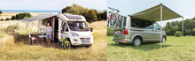 Маркиза MobileComfort M350BD 3.5 м настенная механическая, корпус чёрный, полотно тёмно-серое