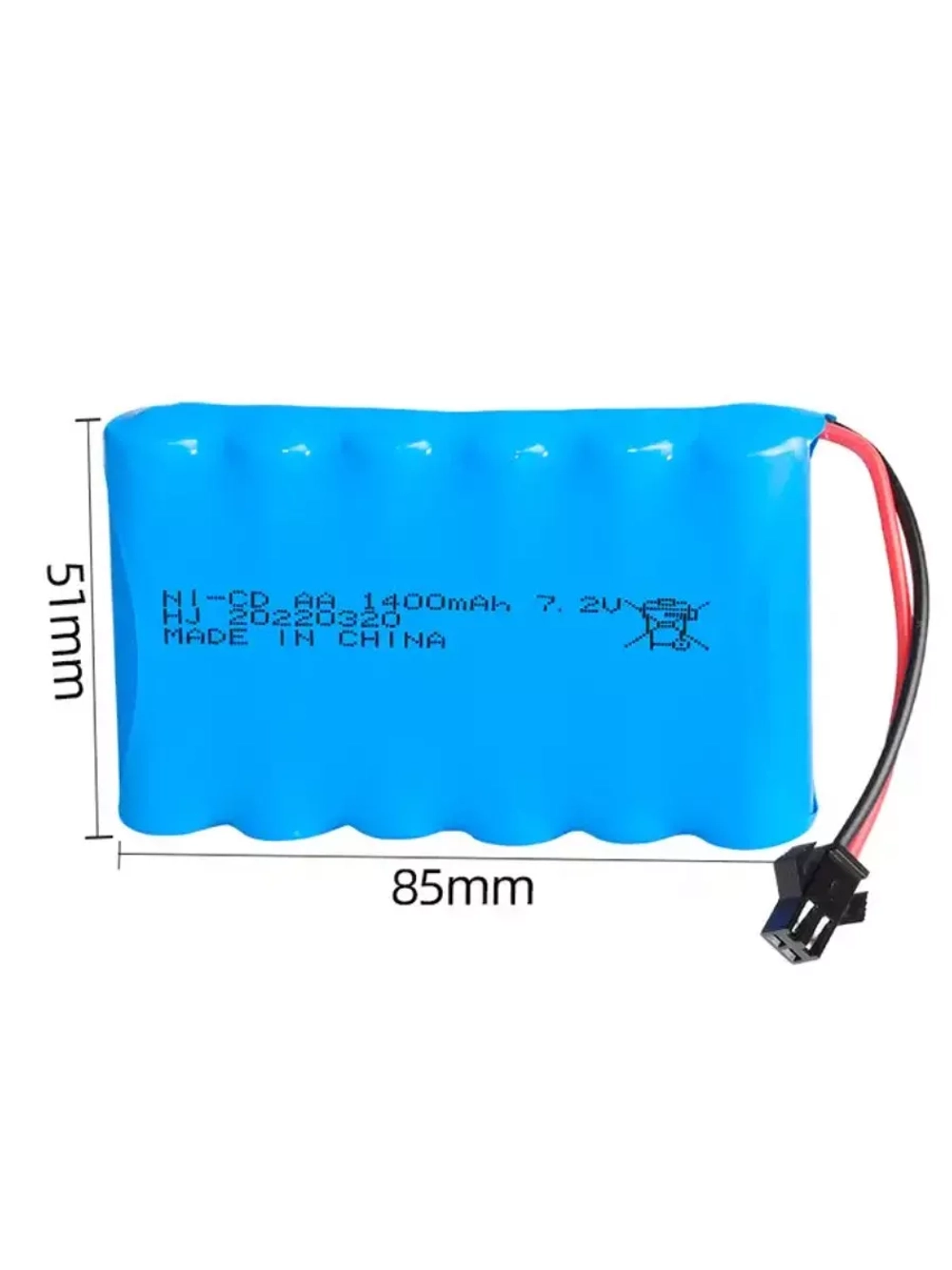 Аккумулятор Ni-Cd 7.2V 1400mAh