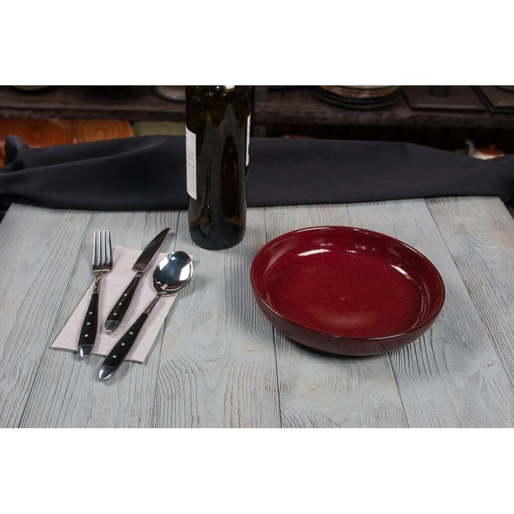 Тарелка с бортом d 21 см h4,5 см Evolution Dark Red P.L. Proff Cuisine [6]