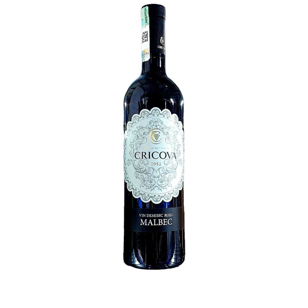 Вино Cricova Malbec красное полусладкое 0,75 л