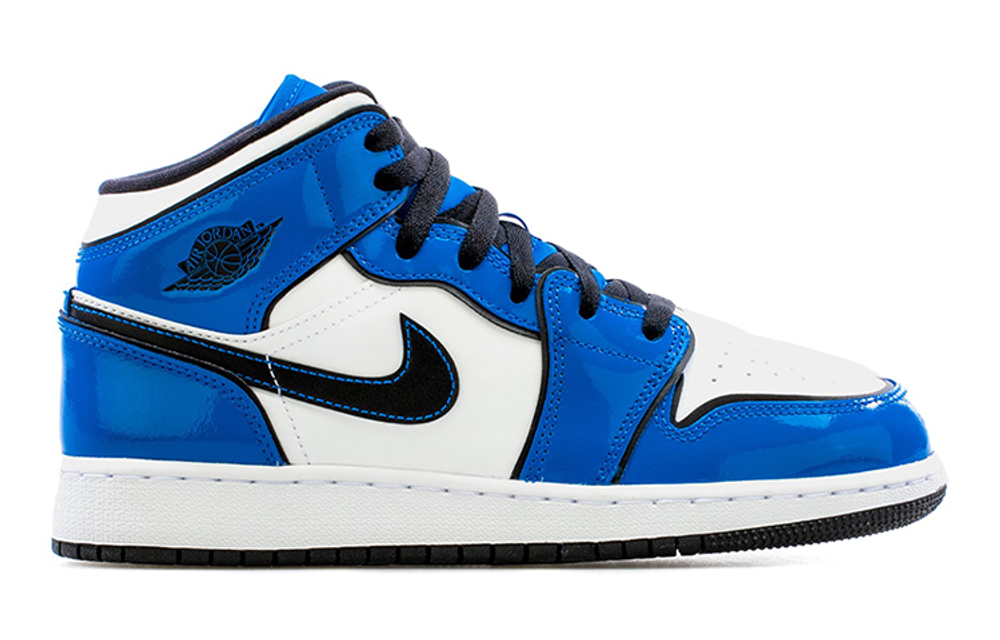 Jordan 1 Mid Signal Blue GS