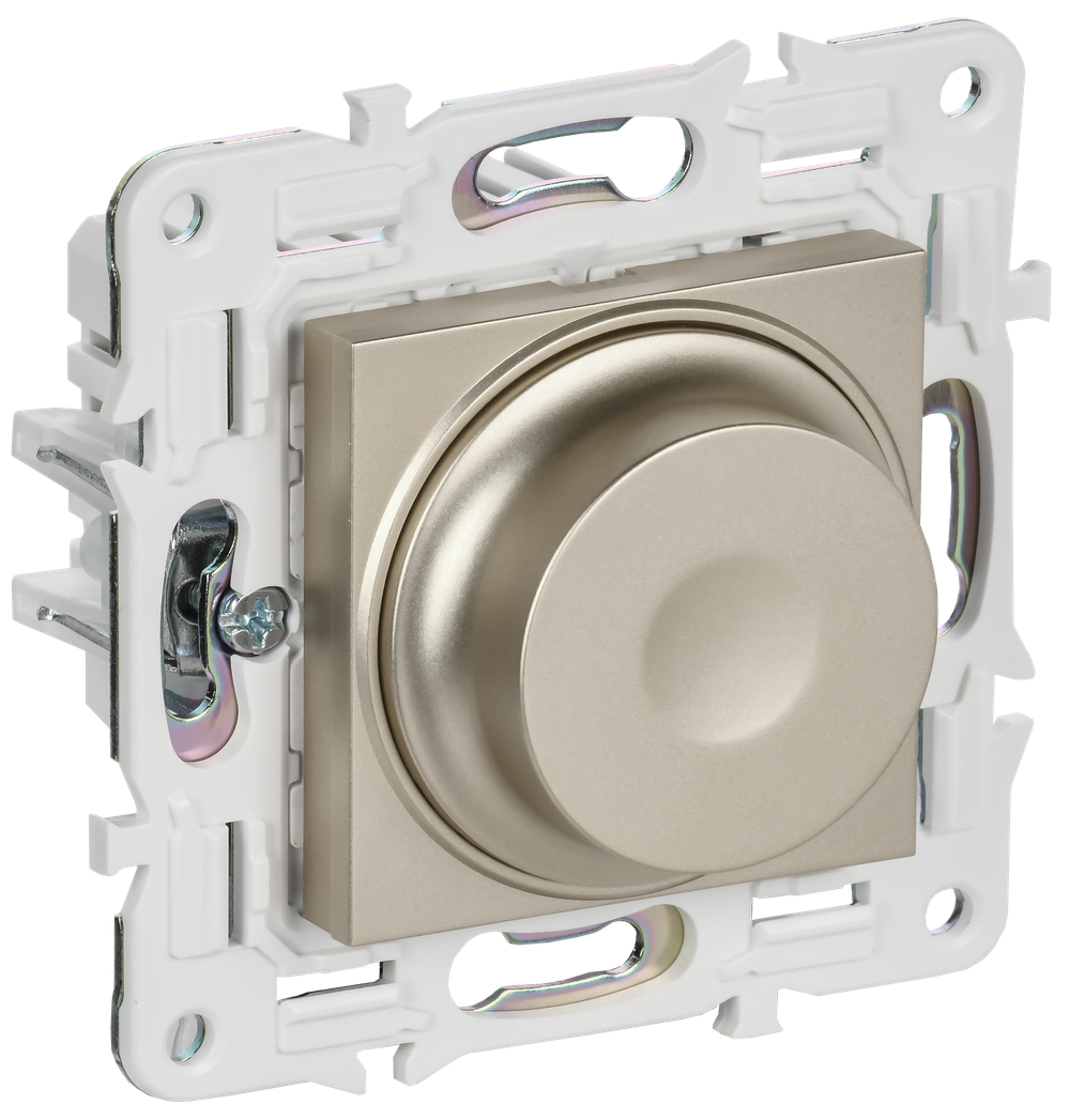 SKANDY Светорегулятор поворотный 600Вт SK-D01Sh шампань IEK