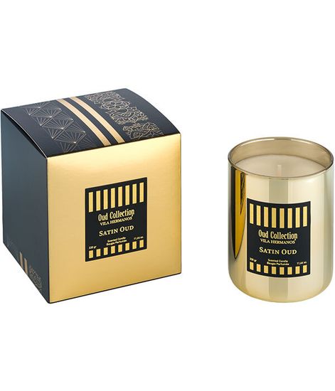 Satin Oud golden, свеча Vila Hermanos Oud collection, Ladenac Milano