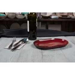 Блюдо овальное 25*16 см h2,4 см Evolution Dark Red P.L. Proff Cuisine [1]