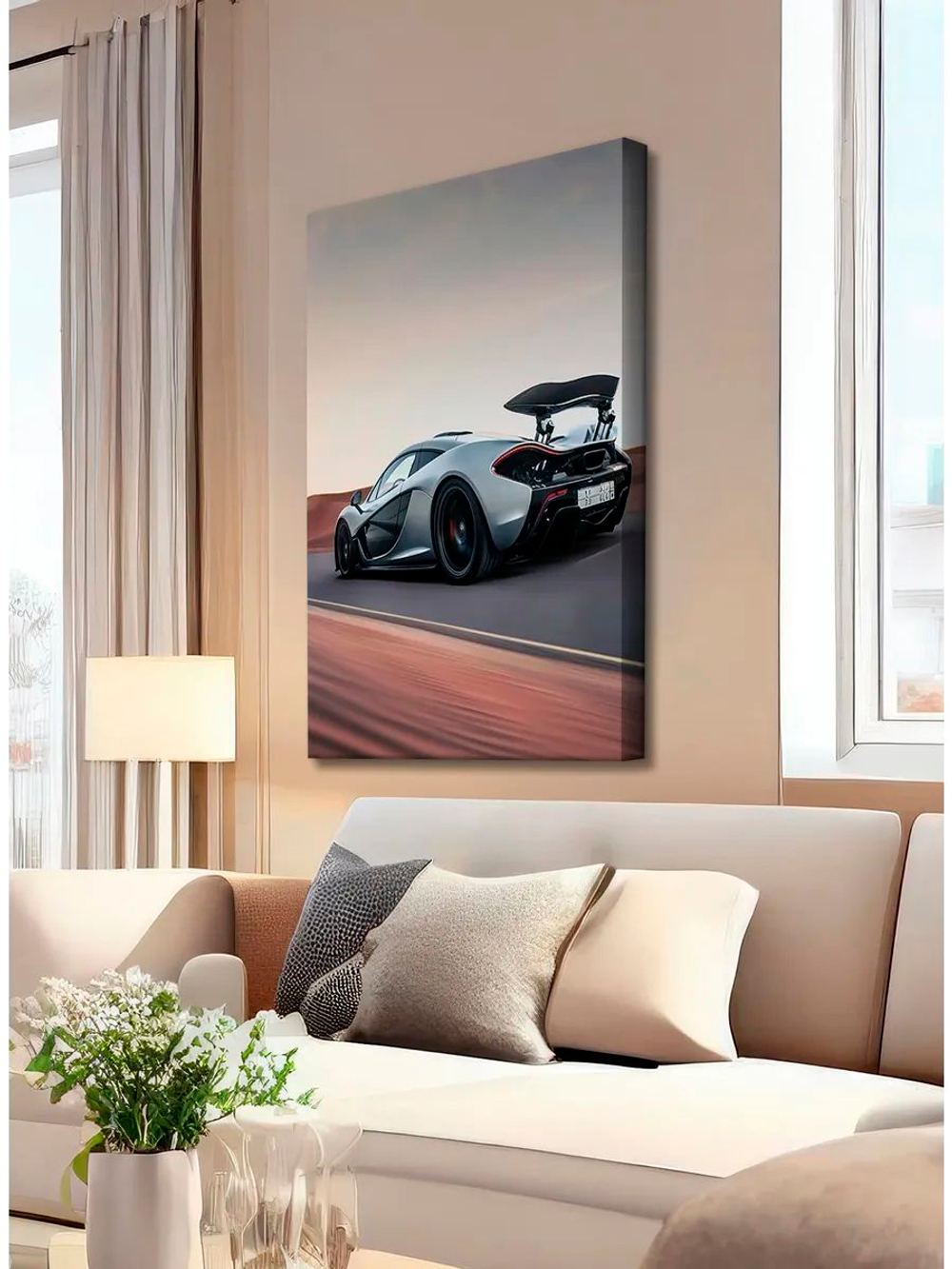 Картина "Nissan GT-R", модульная 50х70см 1шт.