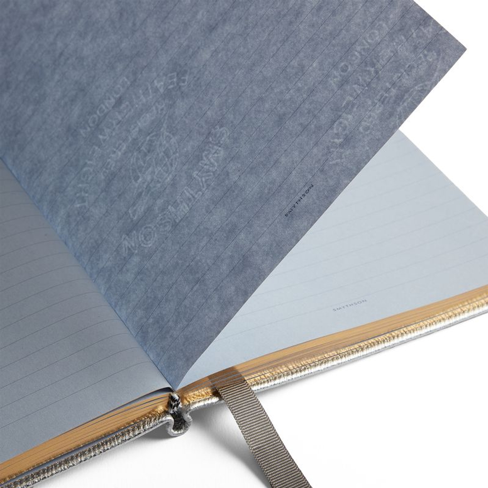 Smythson Блокнот Soho Notebook in Panama Stars Navy