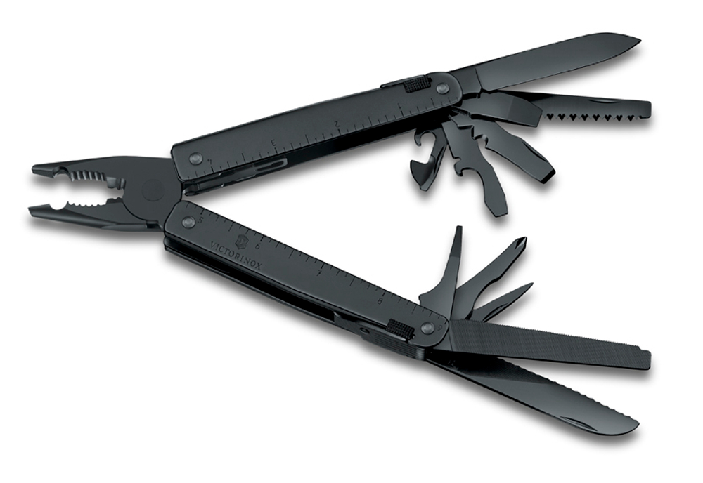 Мультитул Victorinox SwissTool BS, 115 мм, 29 функций, чёрный, нейлоновый чехол