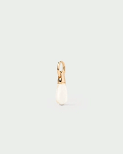 Подвеска Rock Crystal Drop серебро 925 пробы покрытое золотом