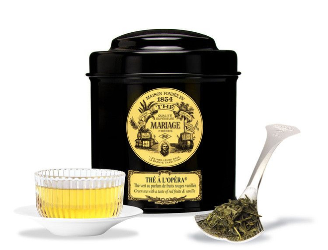 Зеленый чай Mariage Freres The a l'Opera с красными фруктами и ванилью, 2x100г