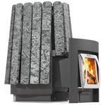 Дровяная банная печь Grill'D Cometa Vega 450 Long Max Stone Pro (Серпентинит)