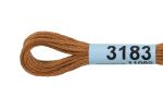Мулине Gamma 100% хлопок, цв.3183 т.т.горчичный, 24 мотка по 8 метров
