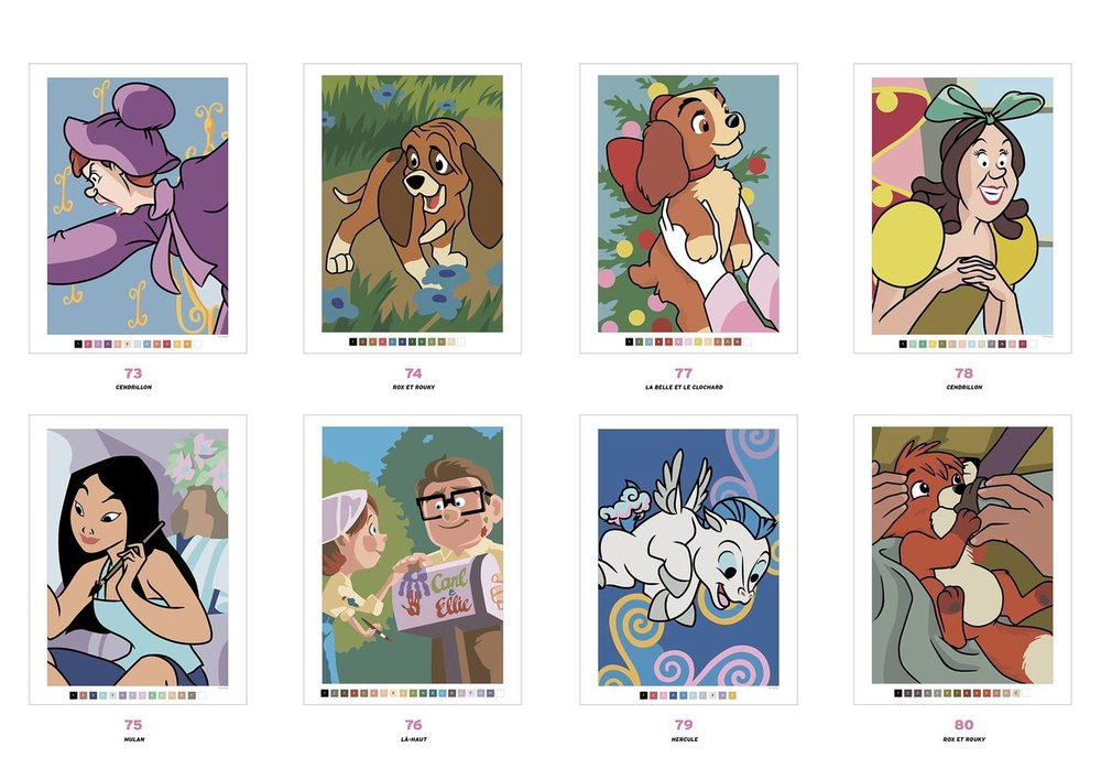 Раскраска по номерам Coloriages mysteres Disney Trompe l'oeil Babies - Дисней Тромп-л'ойль для малышей / 9782017260028