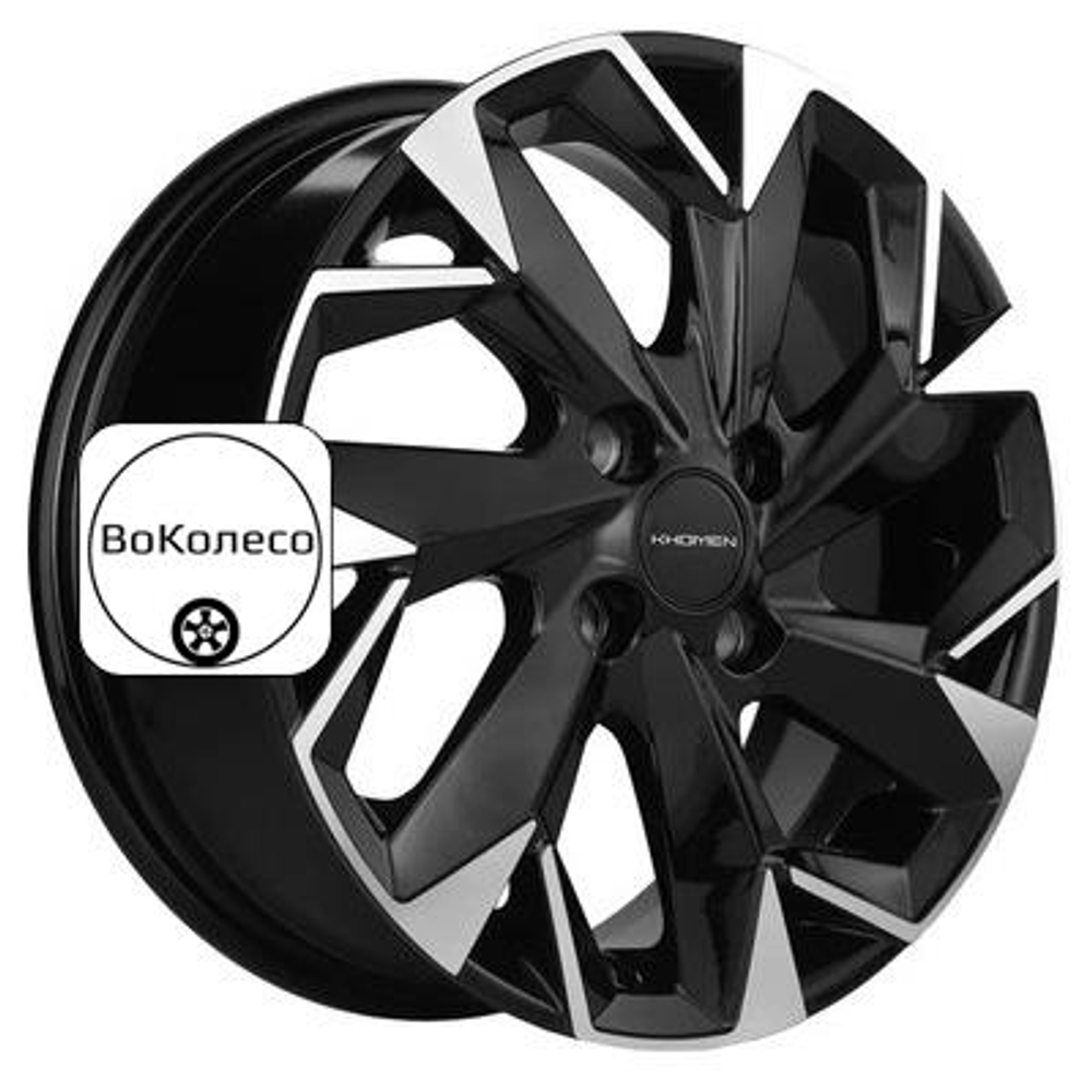 5,5x14/4x100 ET38 D67,1 KHW1402 (Accent/Getz/i20) Black-FP Khomen Wheels