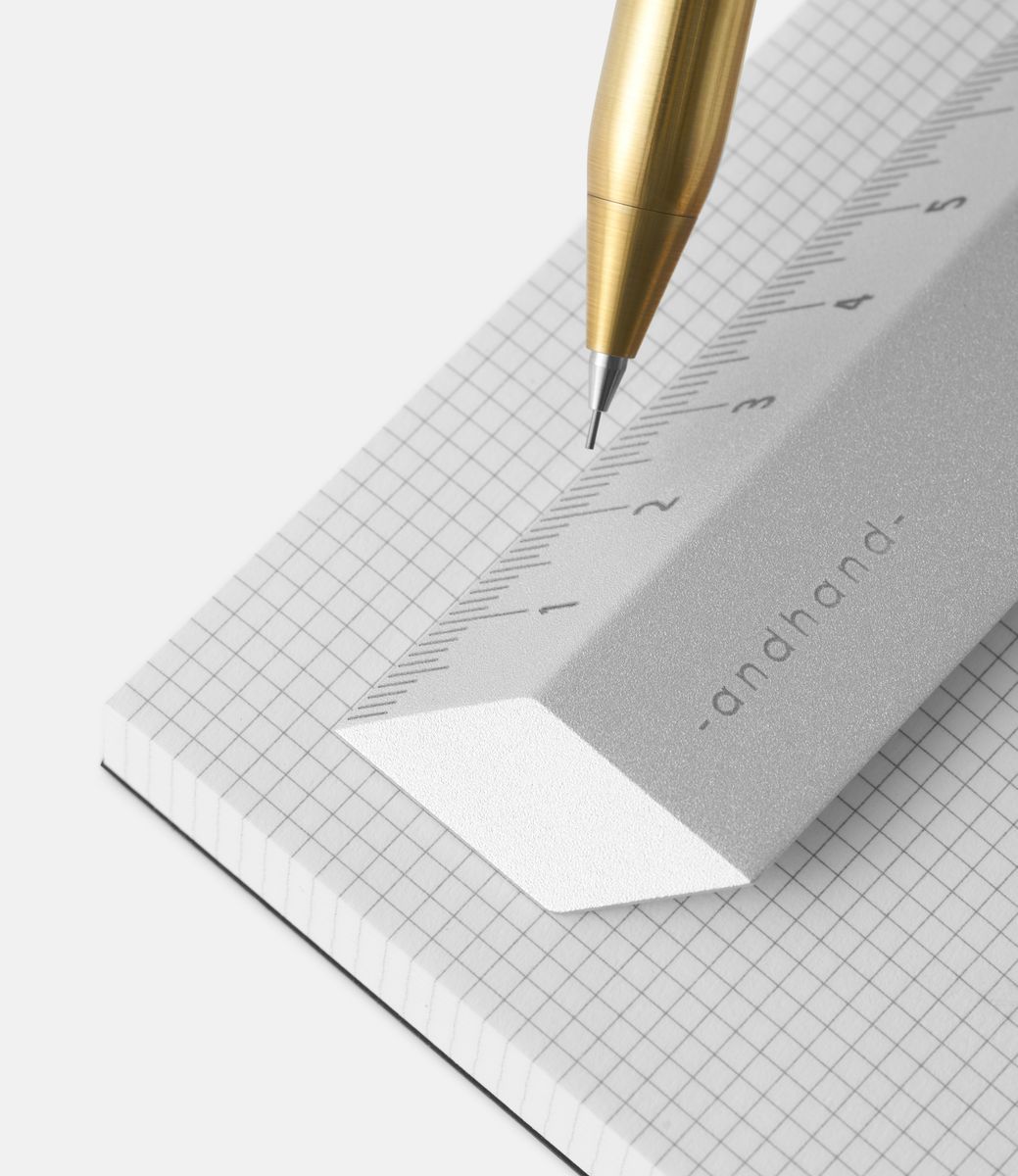 Andhand Illusion ruler Silver — линейка из алюминия с оптическим эффектом