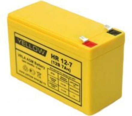 Аккумулятор YELLOW HR 12-7 | 7 Ач | 12В AGM