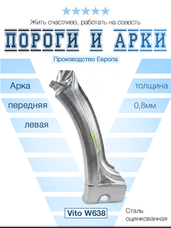 Арка передняя левая Mercedes Vito W638 (Ricambika)
