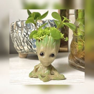 Фигурка-кашпо Грут с сердечком, 6 см (пластиковый пакет)