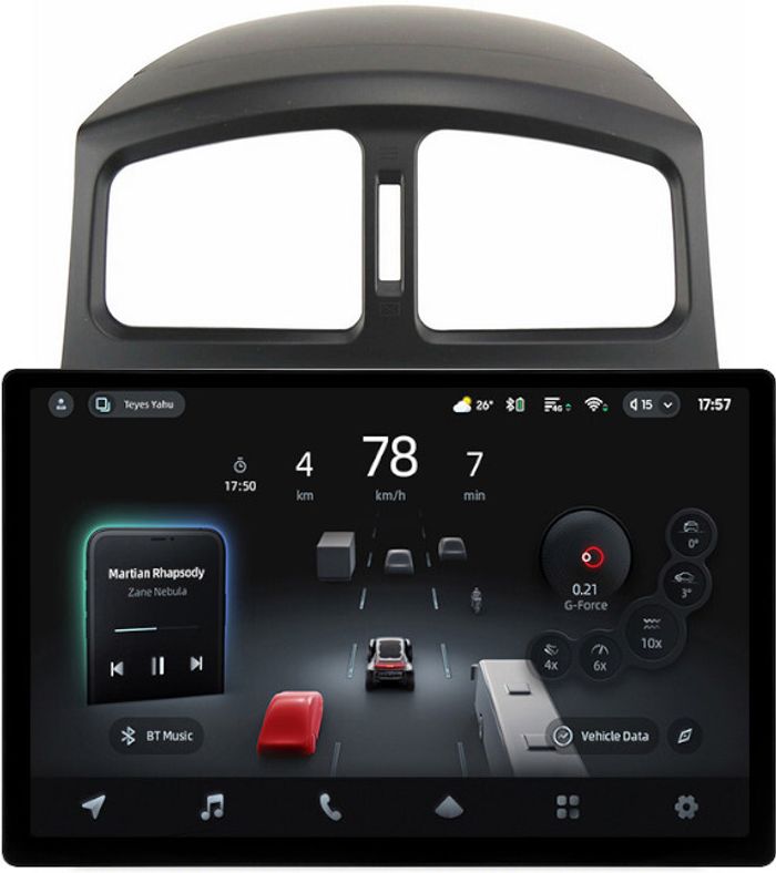 Магнитола для Hyundai Santa Fe 1 2000-2013 - Teyes CC4-PRO монитор 13" 2K QLED на Android 13, Быстрейшая, Snapdragon 778G, ИИ, CarPlay, DSP, 4G SIM-слот