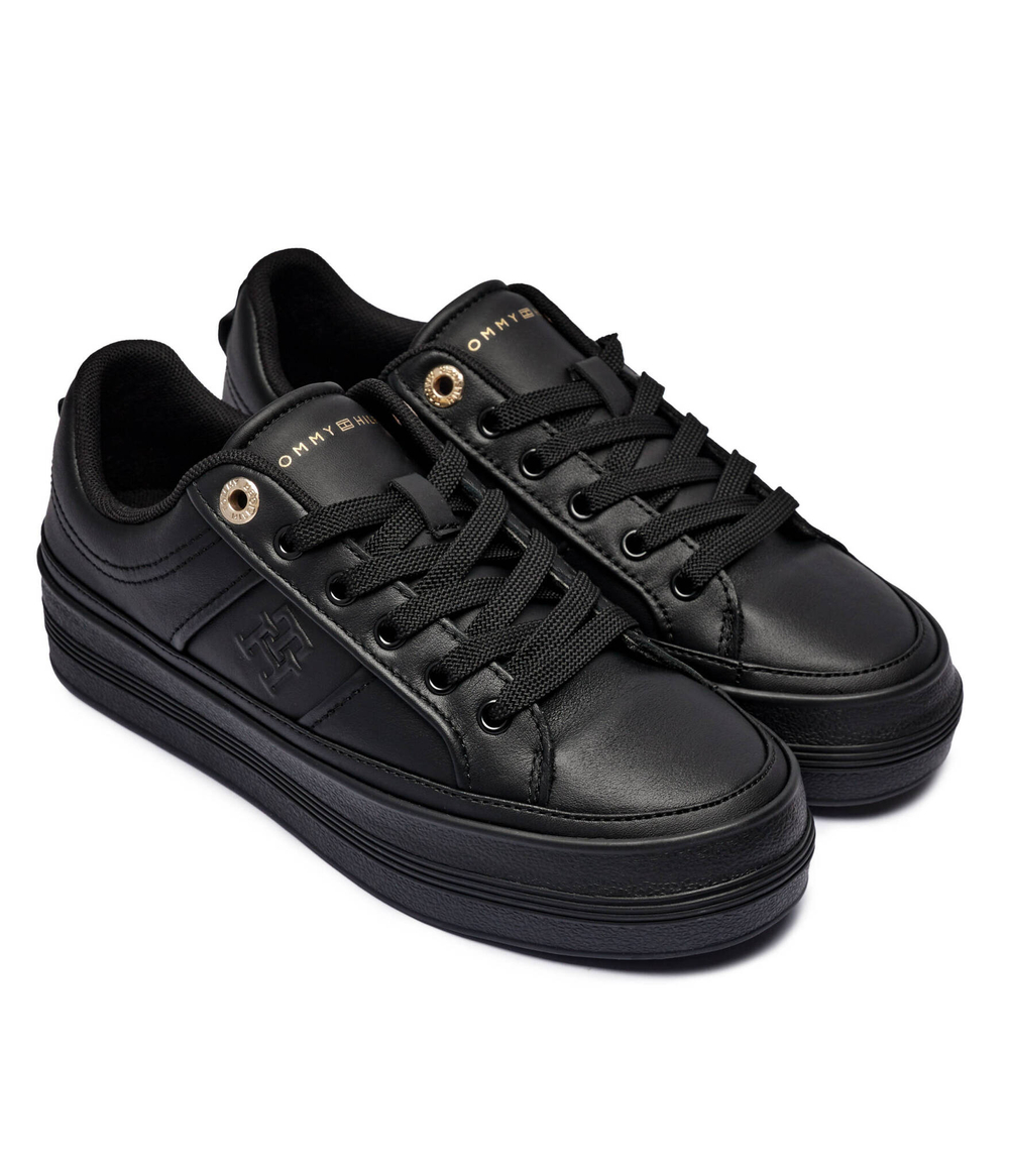 Кожаные кроссовки essential Tommy Hilfiger - черный(FW0FW07945)