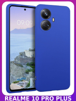 Мягкий Soft Touch чехол из силикона для REALME 10 PRO PLUS с бархатной подкладкой