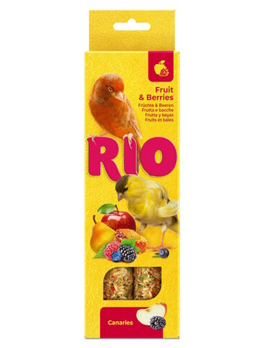 Лакомство Палочки Rio с фруктами и ягодами для канареек 2х40 г