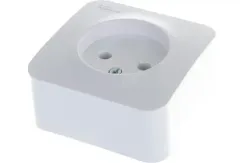 Розетка Systeme Electric BLANCA без заземления накладная белая 35768