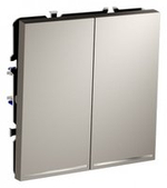 Выключатель проходной двухклавишный с подсветкой без рамки Voltum S70 VLS020403