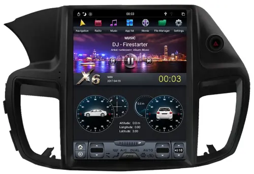 Магнитола для Honda Accord 9 2013-2015 (CR2) - Kuberg ZF-1251-DSP ("Тесла-Стиль") на Android 9