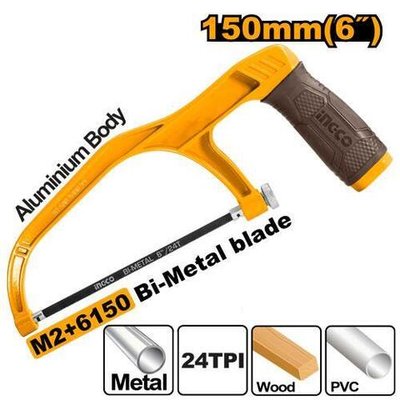 Ножовка мини по металлу 150мм SUPER INGCO MHHF1503