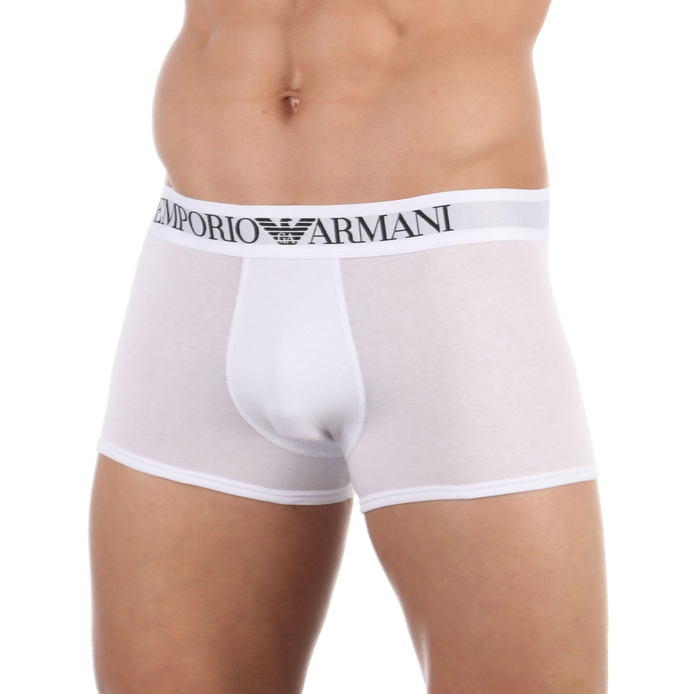 Белые мужские трусы-боксеры Emporio Armani (Размер: XXL) (Цвет: белый)