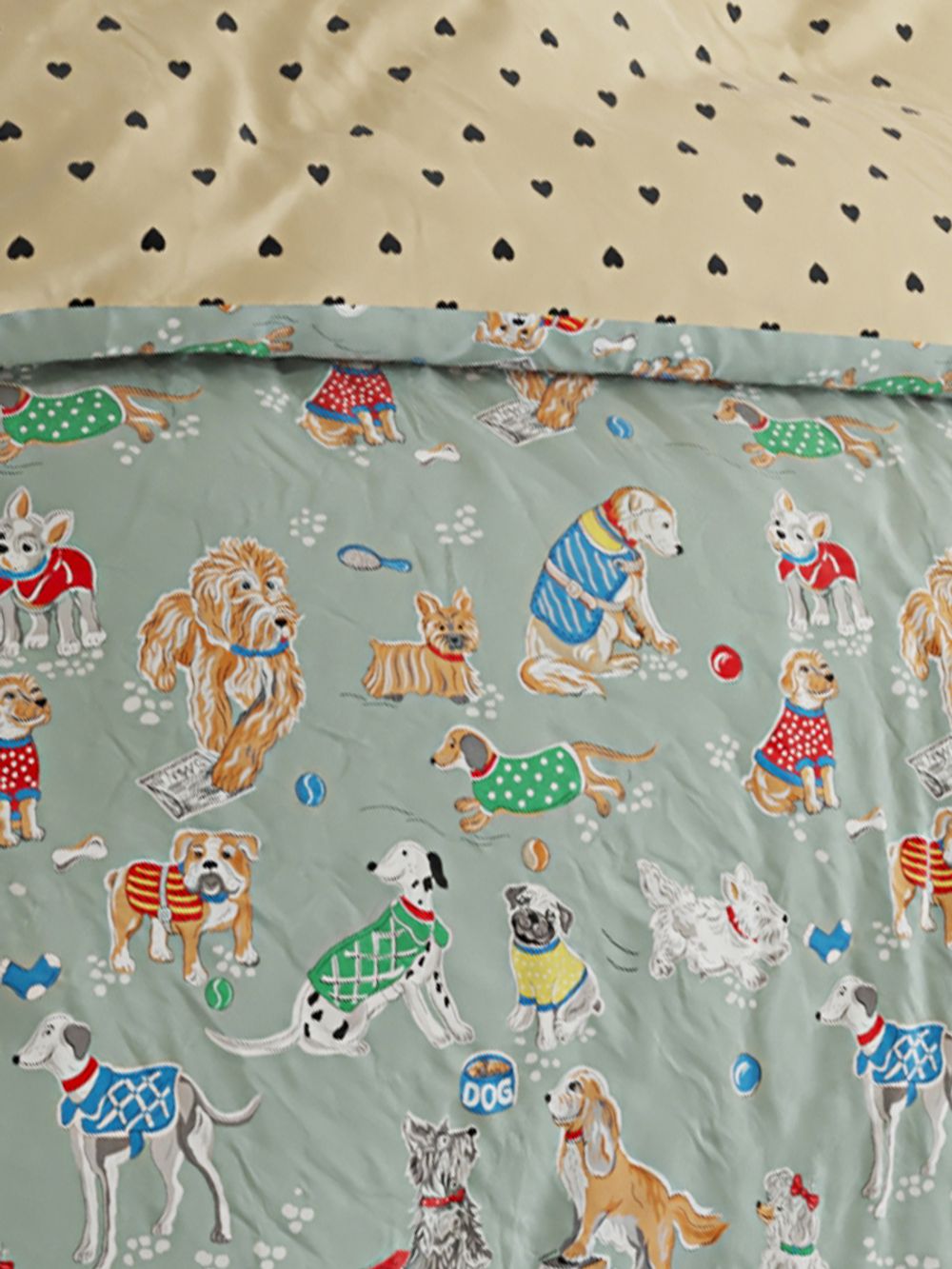 Пододеяльник Milky Garden "Dogs on blue/Адель" 1,5-сп 145х215 см