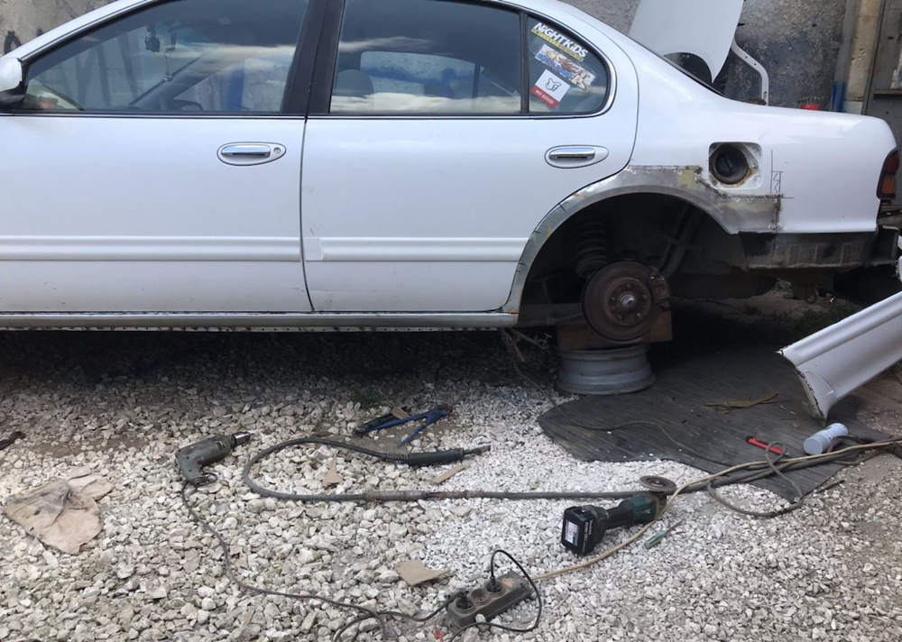 Порог левый Nissan Maxima (Cefiro) A32 1994-1999 (1мм)