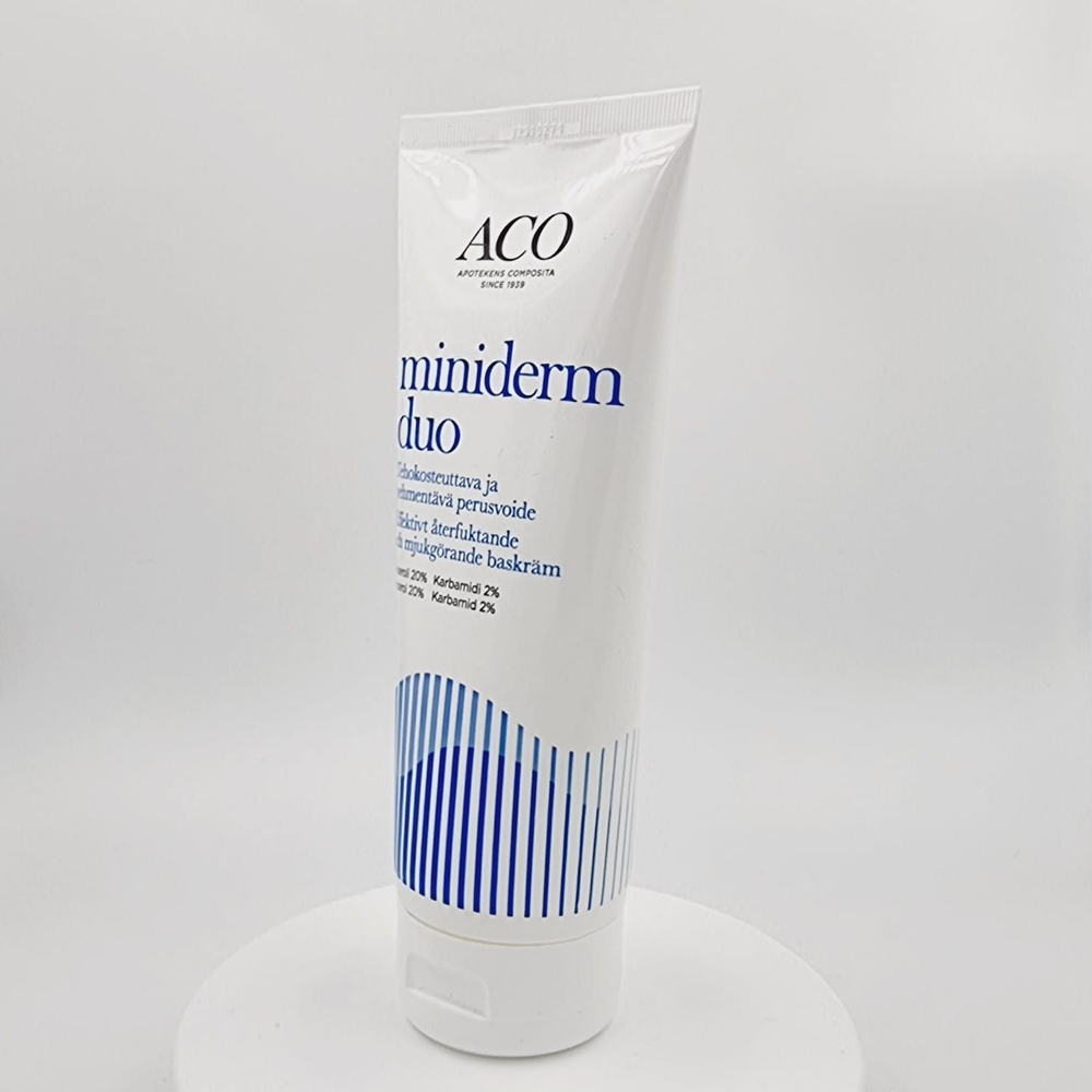 Крем для сухой и атопичной кожи ACO Miniderm Duo с маслом канолы, глицерин 20% и мочевина 2%, 210 г (из Финляндии)