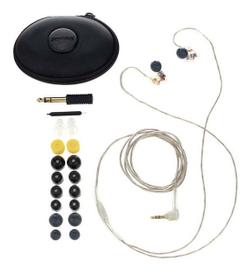 SHURE SE425-CL-EFS наушники внутриканальные (наушники вставные) с двумя драйверами, прозрачные, отсоединяемый кабель