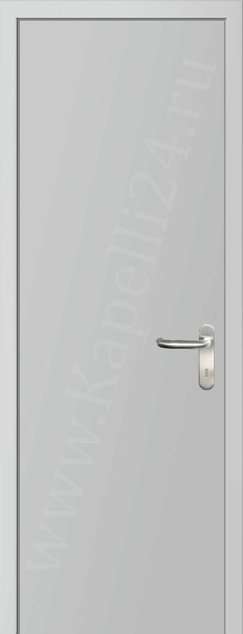Дверь влагостойкая пластиковая KAPELLI multicolor ДГ RAL 9003 Сигнальный белый + коробка