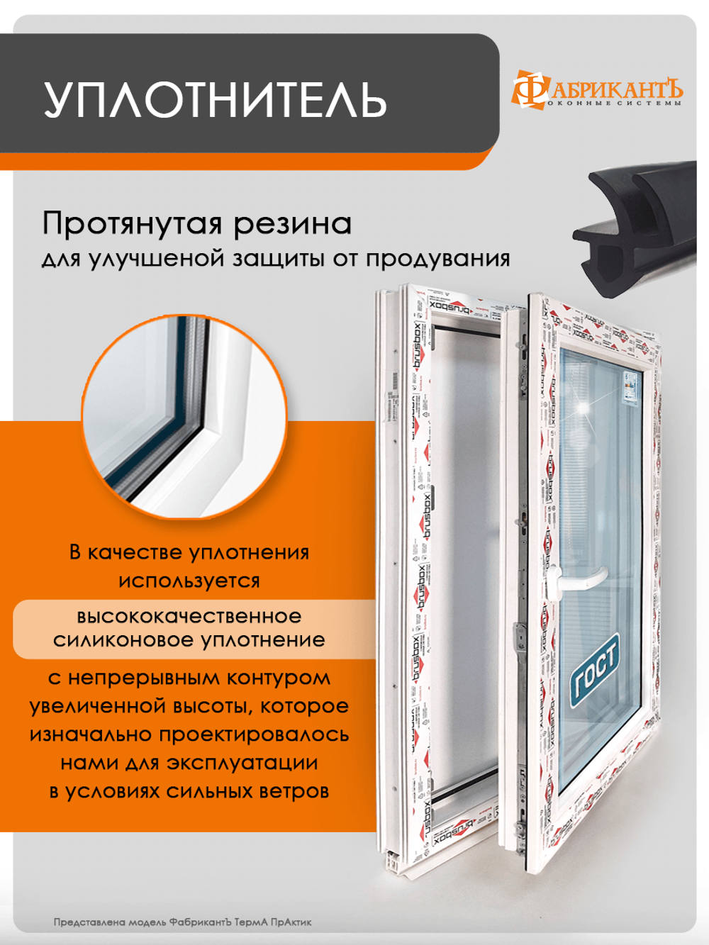 Пластиковое окно 1200 х 800 ТермА ПрАктик