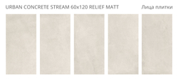 URBAN CONCRETE STREAM 60x120 RELIEF