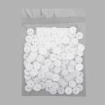 Пуговицы 2 прокола 18L=11 мм, пластик (White (белый)), CR-K18M, 144 шт