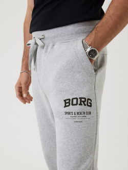 Мужские теннисные штаны Björn Borg Sthlm Tapered Pants - light gray melange