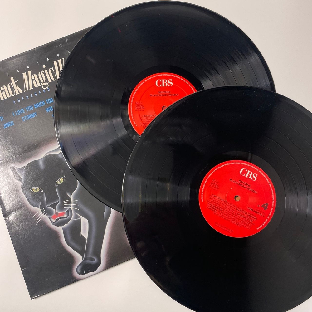 Винтажная виниловая пластинка LP Santana Black Magic Woman (Нидерланды 1986)