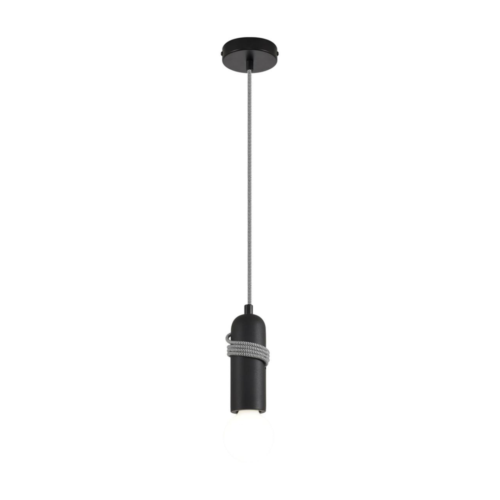8364/1A ECO LN26 330 черный, металл/бетон Подвес E27 LED 10W 220V TESLA